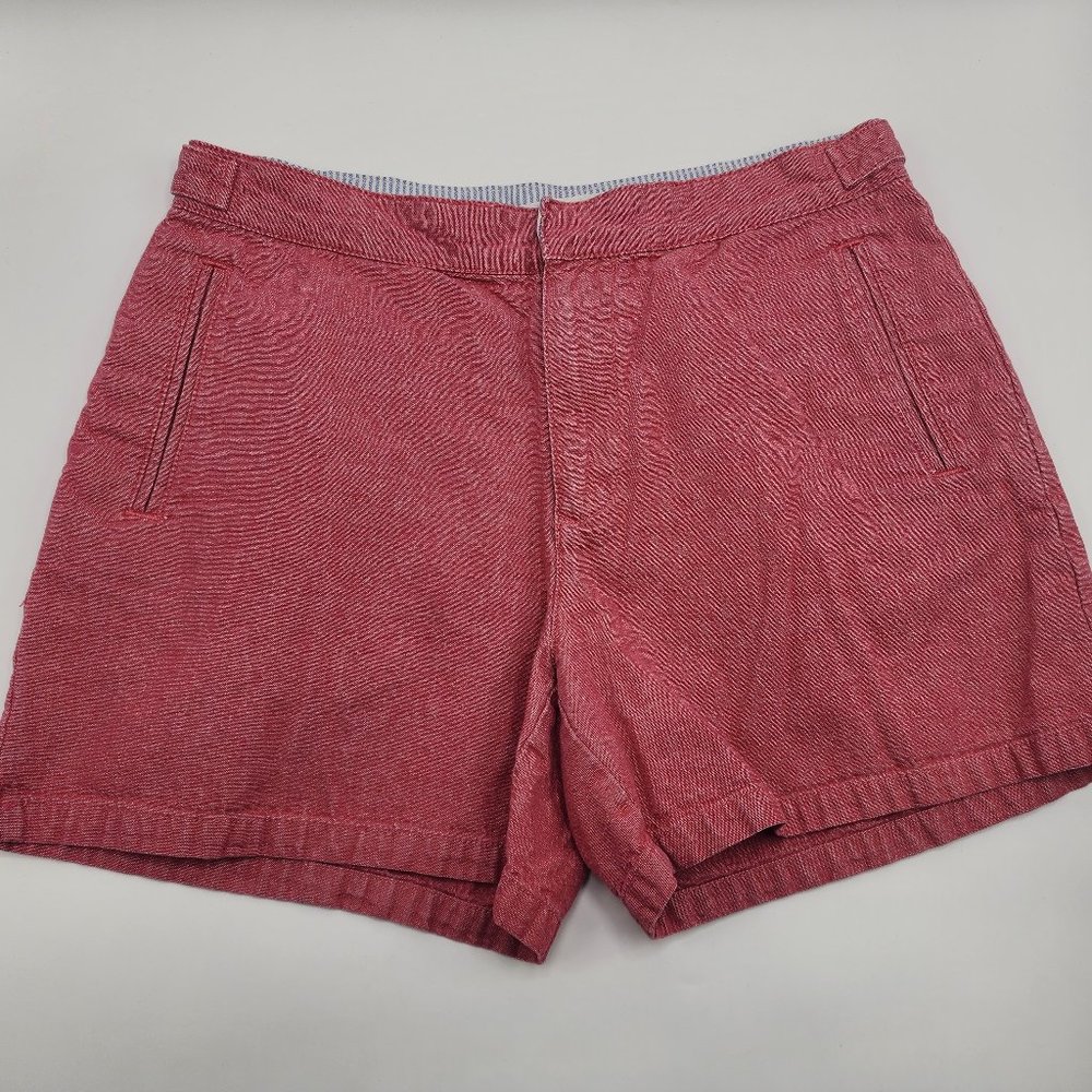 Tommy Hilfiger Women’s 100% Cotton Red Shorts Size 8 Pre-owned